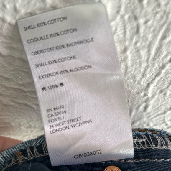 Free People Dakota Straight Leg Jean in Indigo Blue Sz 28 - Picture 6 of 6